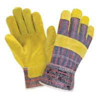 Перчатки 2HANDS спилковые комбинированные желтые 0115 (СВSA)
