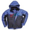 Куртка-бомбер двухцветная PORTWEST S561 темно-синяя/синяя (подкладка)