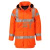 Куртка светоотражающая огнестойкая водонепроницаемая легкая PORTWEST BIZFLAME S774 оранжевая