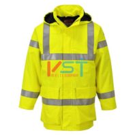 Куртка светоотражающая огнестойкая водонепроницаемая легкая PORTWEST BIZFLAME S774 желтая