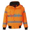 Куртка-бомбер 3 в 1 светоотражающая PORTWEST C467 оранжевая