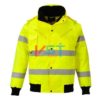Куртка-бомбер 3 в 1 светоотражающая PORTWEST C467 желтая (без капюшона)