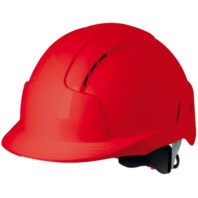 Каска защитная JSP ЭВОЛАЙТ AJB170-000-600 с храповиком и вентиляцией красная