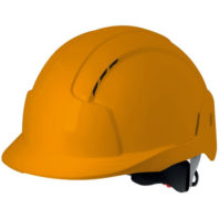 Каска защитная JSP ЭВОЛАЙТ AJB170-000-800 с храповиком и вентиляцией оранжевая