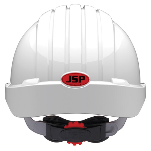 Каска JSP ЭВО 5 ОЛИМПУС с вентиляцией белая.