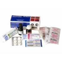Аптечка ФЭСТ-МИНИ первой помощи для индивидуального пользования (футляр-коробка из пластика) 86762