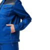 Костюм КМ-10 ЛЮКС женский синий КОС 065 боковой карман куртки