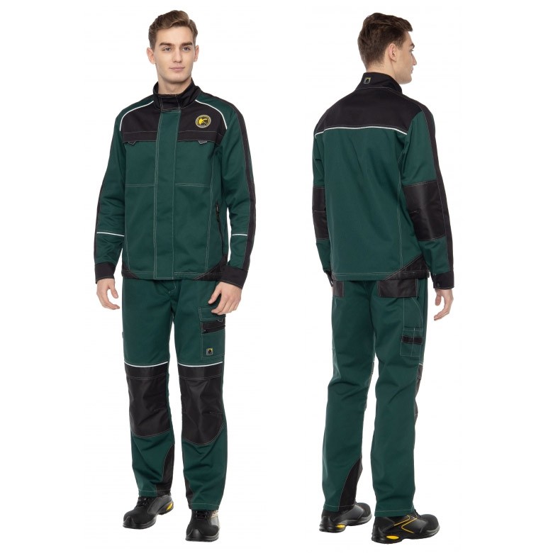 Летний костюм СТАРТ зеленый 171827 (куртка+брюки)