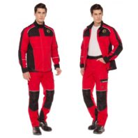 Летний костюм СТАРТ красный мужской (куртка+брюки) 171829